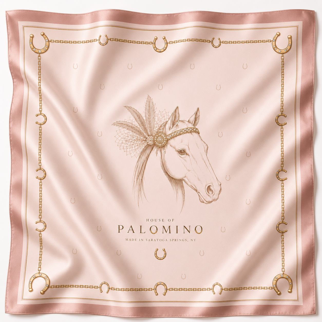 House of Palomino signature silk scarf